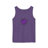 Purple Sun Unisex Garment-Dyed Tank Top