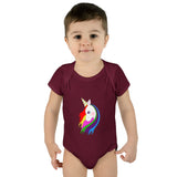 Lily the Unicorn Infant Baby Rib Bodysuit