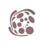 Spiral Red Kiss-Cut Stickers