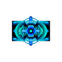 Classic Blue Transparent Outdoor Stickers, Die-Cut, 1pcs