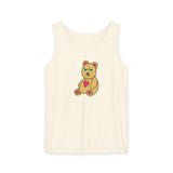 Peri Bear Unisex Garment-Dyed Tank Top