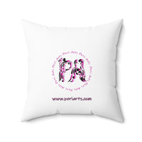 Lucy Love Spun Polyester Square Pillow