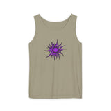 Purple Sun Unisex Garment-Dyed Tank Top