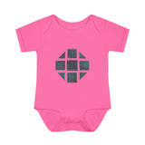 Teal Hex Infant Baby Rib Bodysuit