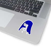 Blue Lucy Kiss-Cut Stickers