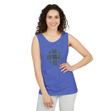 Teal Hex Unisex Garment-Dyed Tank Top
