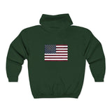 American Flag Unisex Heavy Blend™ Full Zip Hooded Sweatshirt
