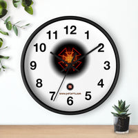 Orange Star  Wall Clock