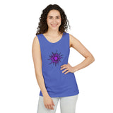 Purple Sun Unisex Garment-Dyed Tank Top