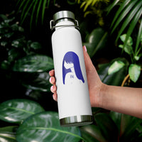 Blue Lucy Copper Vacuum Insulated Bottle, 22oz