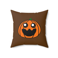 Penelope the Pumpkin Spun Polyester Square Pillow