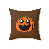 Penelope the Pumpkin Spun Polyester Square Pillow
