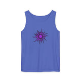 Purple Sun Unisex Garment-Dyed Tank Top