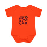 Spiral Red Infant Baby Rib Bodysuit