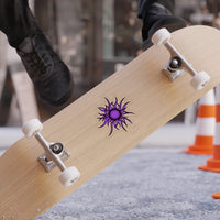 Purple Sun Transparent Outdoor Stickers, Die-Cut, 1pcs