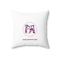 Lucy Love Spun Polyester Square Pillow