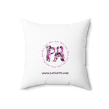 Lucy Love Spun Polyester Square Pillow