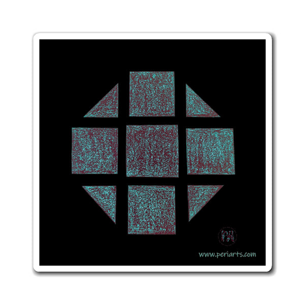 Teal Hex Magnets