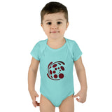 Spiral Red Infant Baby Rib Bodysuit