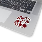 Spiral Red Kiss-Cut Stickers