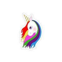 Lily the Unicorn Transparent Outdoor Stickers, Die-Cut, 1pcs