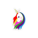 Lily the Unicorn Transparent Outdoor Stickers, Die-Cut, 1pcs