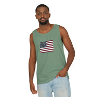 American Flag Unisex Garment-Dyed Tank Top