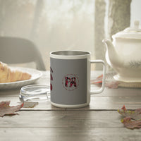 Spiral Red Insulated Coffee Mug, 10oz