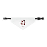 The Creative Art Series: Spiral Red Pet Bandana Collar