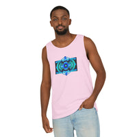 Classic Blue Unisex Garment-Dyed Tank Top