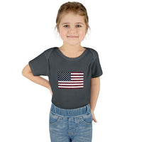 AMerican Flag Infant Baby Rib Bodysuit