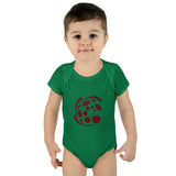 Spiral Red Infant Baby Rib Bodysuit