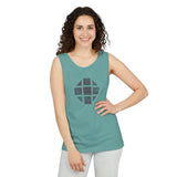 Teal Hex Unisex Garment-Dyed Tank Top