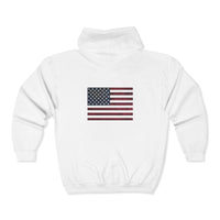 American Flag Unisex Heavy Blend™ Full Zip Hooded Sweatshirt