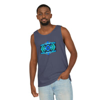 Classic Blue Unisex Garment-Dyed Tank Top