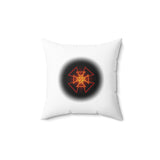 Orange Star Spun Polyester Square Pillow