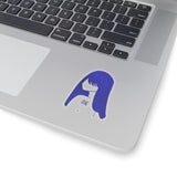 Blue Lucy Kiss-Cut Stickers