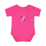 AMerican Flag Infant Baby Rib Bodysuit