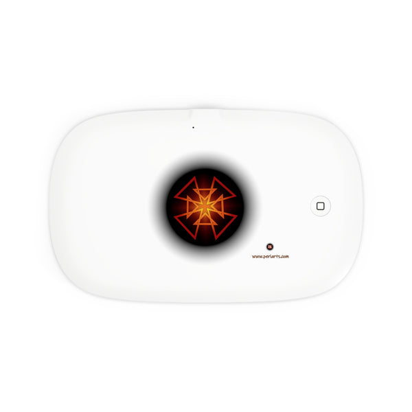 The Creative Art Series: Orange Star  UV Phone Sanitizer and Wireless Charging Pad