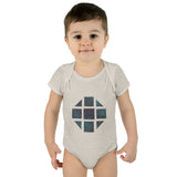 Teal Hex Infant Baby Rib Bodysuit