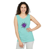 Purple Sun Unisex Garment-Dyed Tank Top