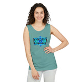 Classic Blue Unisex Garment-Dyed Tank Top