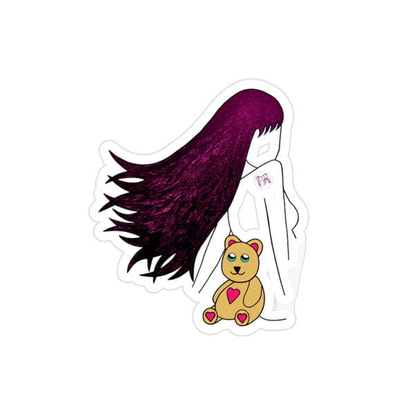 Lucy Love Transparent Outdoor Stickers, Die-Cut, 1pcs