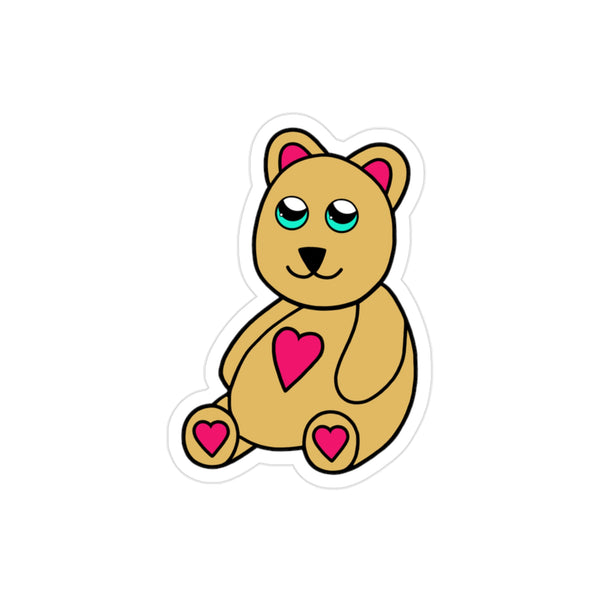 Peri Bear Transparent Outdoor Stickers, Die-Cut, 1pcs