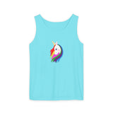 Lily the Unicorn Unisex Garment-Dyed Tank Top