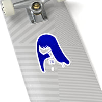 Blue Lucy Kiss-Cut Stickers