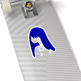 Blue Lucy Kiss-Cut Stickers