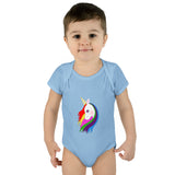 Lily the Unicorn Infant Baby Rib Bodysuit
