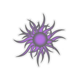 Purple Sun Kiss-Cut Stickers