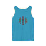 Teal Hex Unisex Garment-Dyed Tank Top